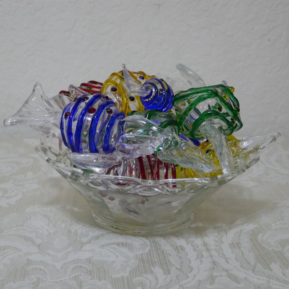 11 Striped Acrylic Lucite Christmas Ornaments Wrapped Hard Candy Shaped 5" Tall